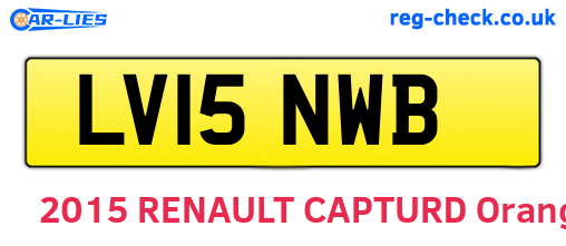 LV15NWB are the vehicle registration plates.