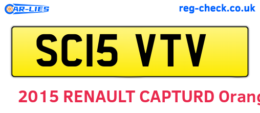 SC15VTV are the vehicle registration plates.