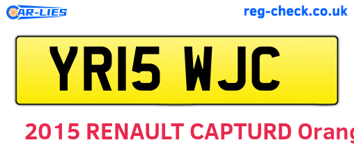 YR15WJC are the vehicle registration plates.
