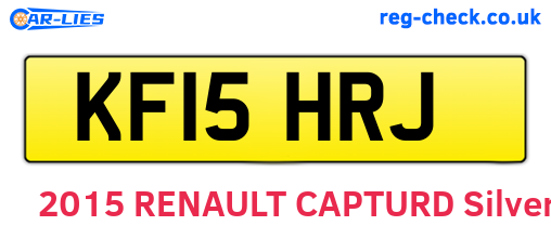 KF15HRJ are the vehicle registration plates.