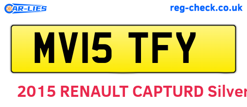 MV15TFY are the vehicle registration plates.