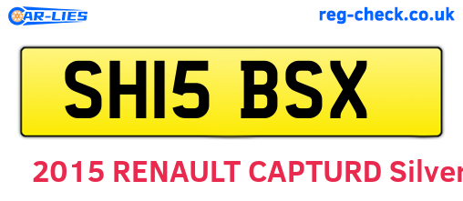 SH15BSX are the vehicle registration plates.
