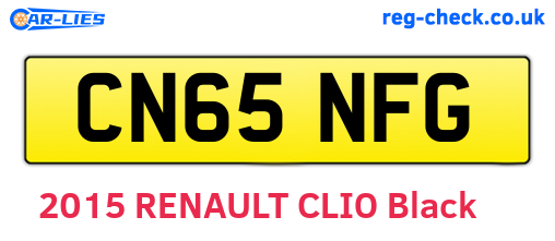 CN65NFG are the vehicle registration plates.