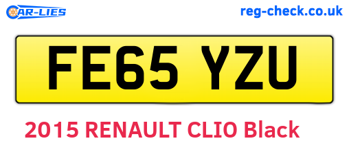 FE65YZU are the vehicle registration plates.