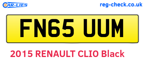 FN65UUM are the vehicle registration plates.