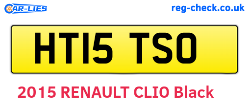 HT15TSO are the vehicle registration plates.