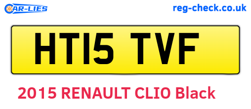 HT15TVF are the vehicle registration plates.