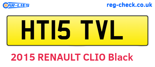 HT15TVL are the vehicle registration plates.