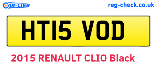 HT15VOD are the vehicle registration plates.