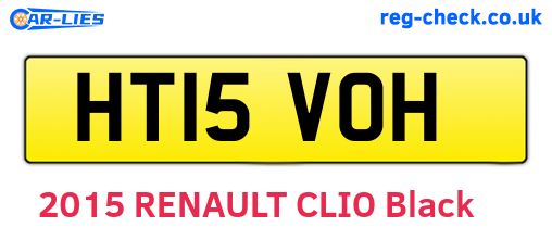 HT15VOH are the vehicle registration plates.