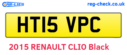 HT15VPC are the vehicle registration plates.