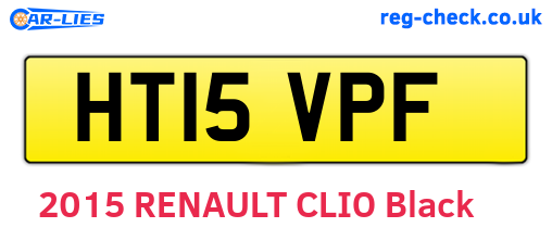 HT15VPF are the vehicle registration plates.