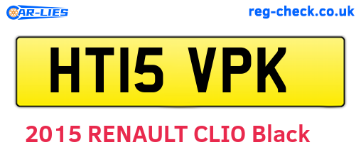 HT15VPK are the vehicle registration plates.