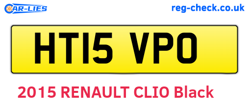 HT15VPO are the vehicle registration plates.
