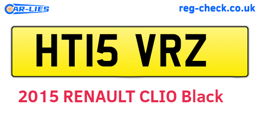 HT15VRZ are the vehicle registration plates.