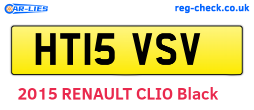HT15VSV are the vehicle registration plates.