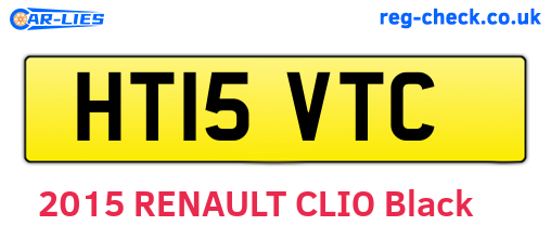 HT15VTC are the vehicle registration plates.