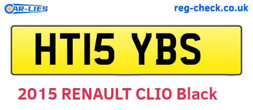HT15YBS are the vehicle registration plates.