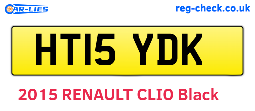 HT15YDK are the vehicle registration plates.