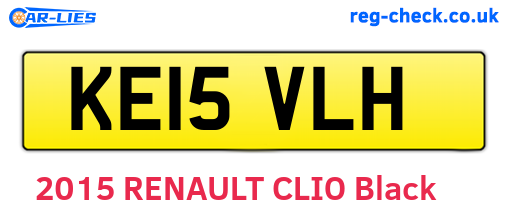 KE15VLH are the vehicle registration plates.