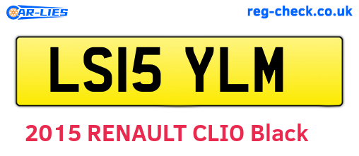 LS15YLM are the vehicle registration plates.