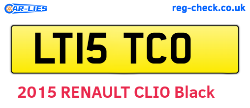 LT15TCO are the vehicle registration plates.
