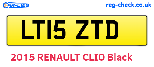 LT15ZTD are the vehicle registration plates.
