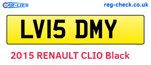 LV15DMY are the vehicle registration plates.