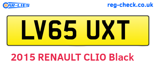 LV65UXT are the vehicle registration plates.