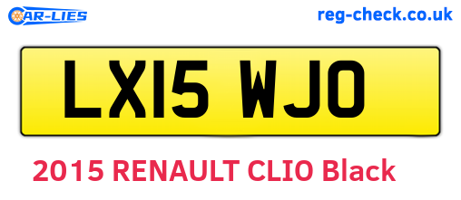 LX15WJO are the vehicle registration plates.