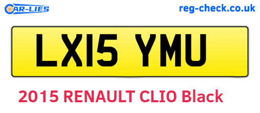 LX15YMU are the vehicle registration plates.