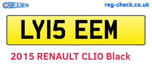 LY15EEM are the vehicle registration plates.