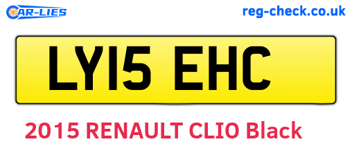 LY15EHC are the vehicle registration plates.