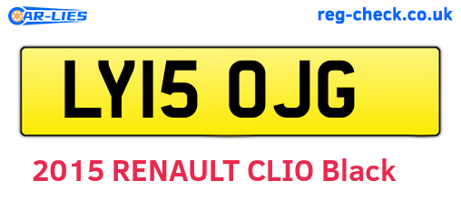 LY15OJG are the vehicle registration plates.