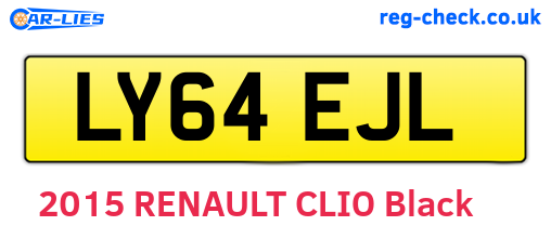 LY64EJL are the vehicle registration plates.