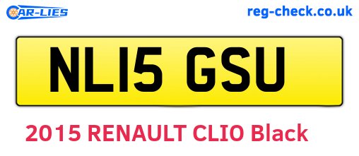 NL15GSU are the vehicle registration plates.