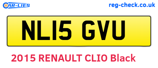 NL15GVU are the vehicle registration plates.