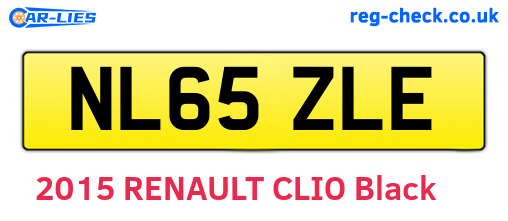 NL65ZLE are the vehicle registration plates.