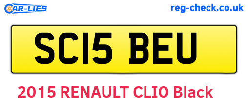 SC15BEU are the vehicle registration plates.