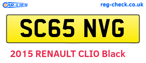 SC65NVG are the vehicle registration plates.