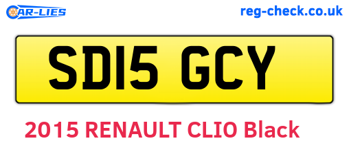 SD15GCY are the vehicle registration plates.