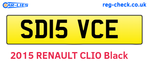 SD15VCE are the vehicle registration plates.