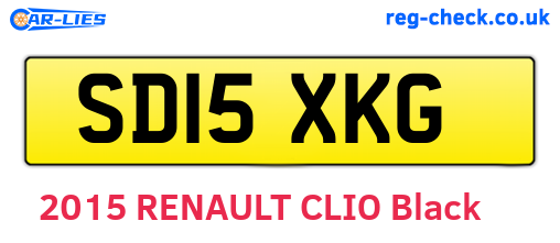 SD15XKG are the vehicle registration plates.