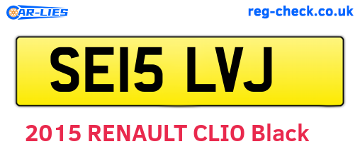 SE15LVJ are the vehicle registration plates.