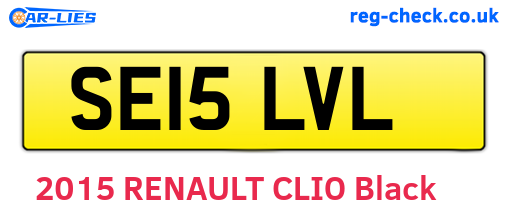 SE15LVL are the vehicle registration plates.
