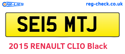 SE15MTJ are the vehicle registration plates.