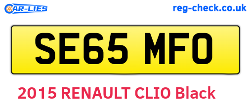 SE65MFO are the vehicle registration plates.
