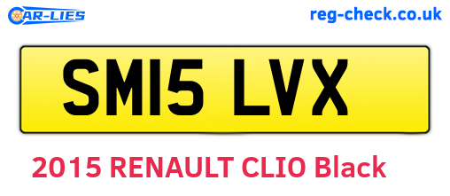 SM15LVX are the vehicle registration plates.