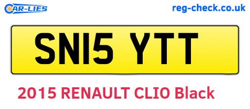 SN15YTT are the vehicle registration plates.