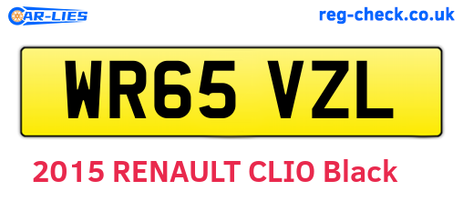 WR65VZL are the vehicle registration plates.